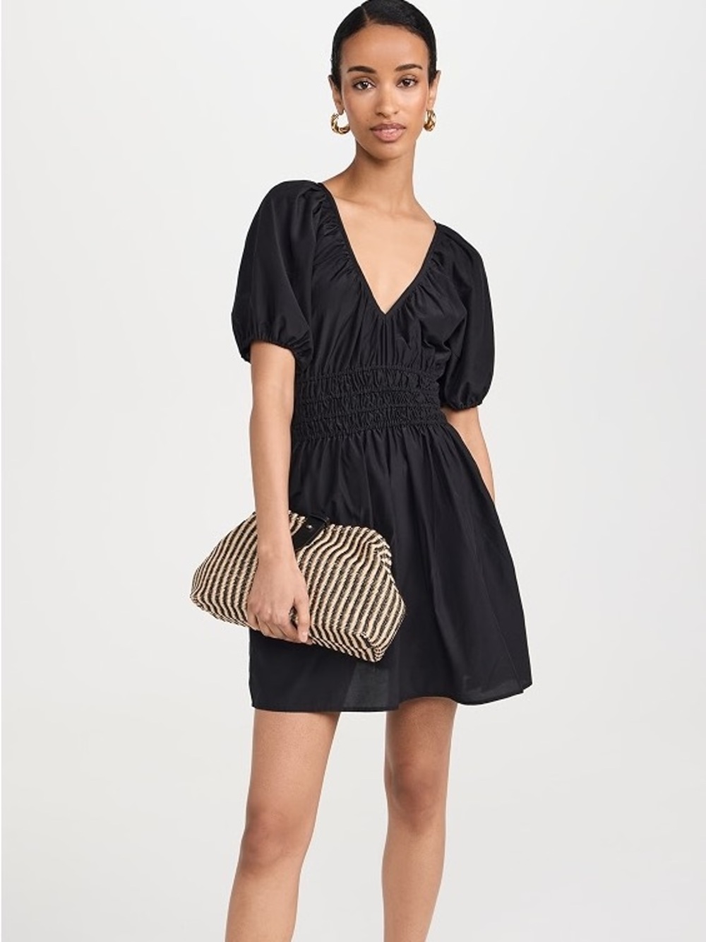 Faithfull the Brand Black Salone Mini Dress